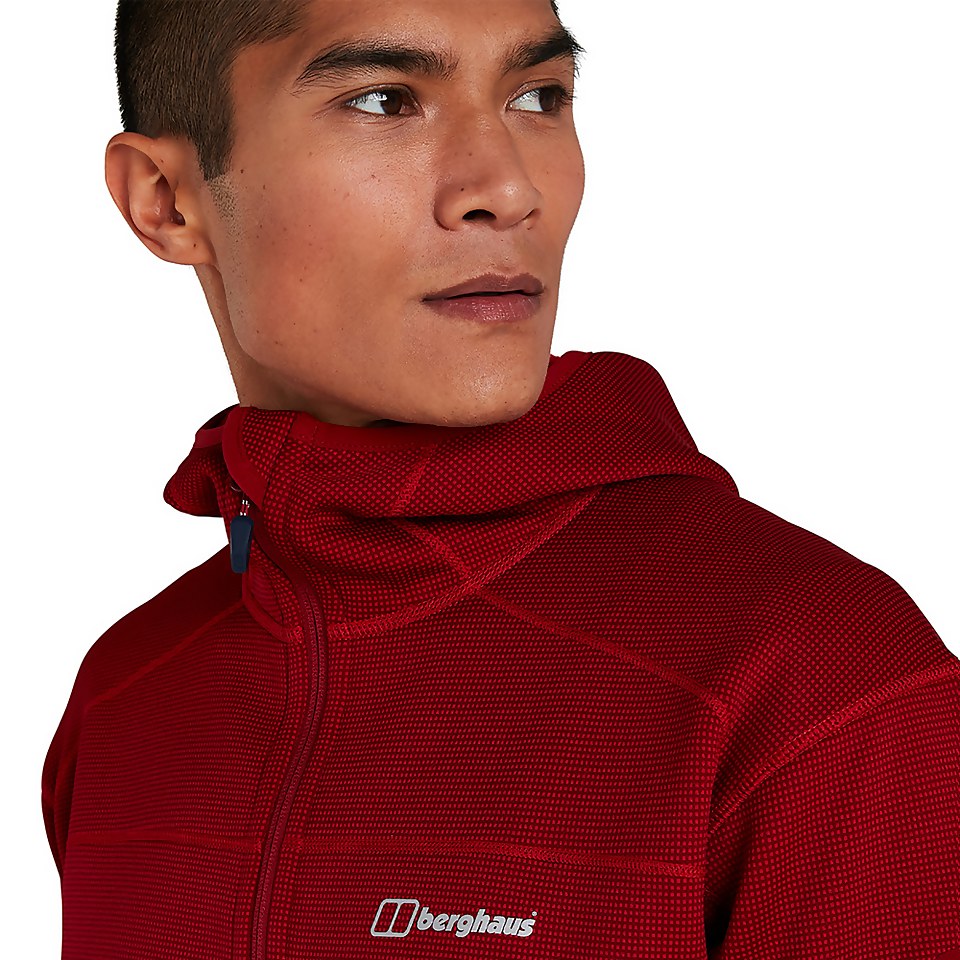 Men's Pravitale Mountain 2.0 Hooded Fleece Jacket - Red