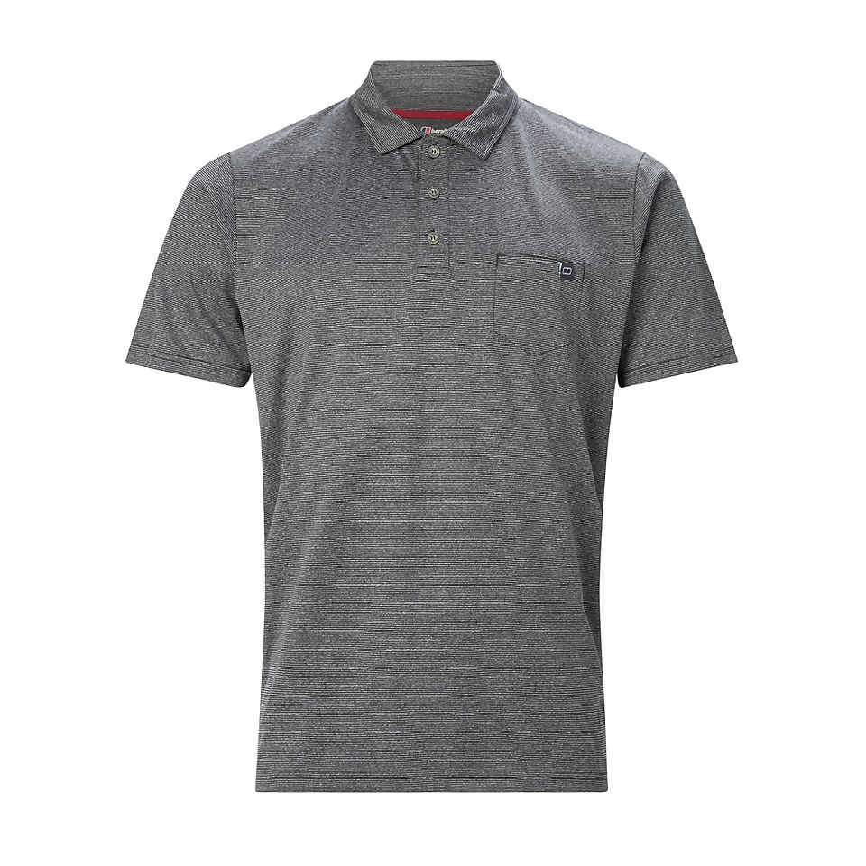 BERGHAUS VOYAGER 2.0 POLO SHIRT AM BLK/WHT