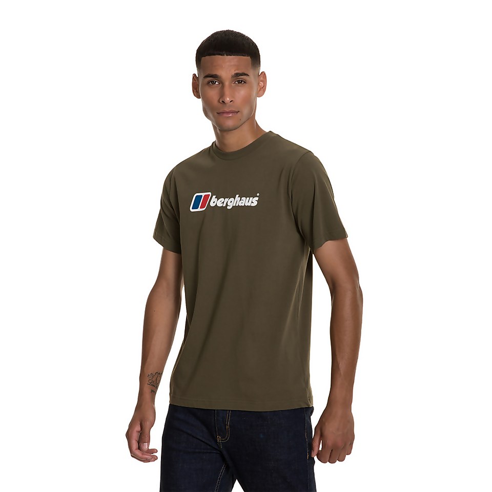 Men's Berghaus Large Logo T-Shirt - Dark Green