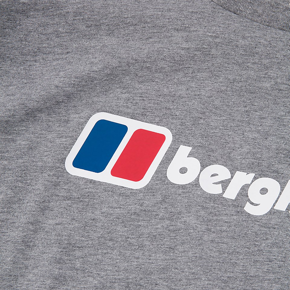 Men's Berghaus Large Logo Long Sleeve T-Shirt - Dark Grey