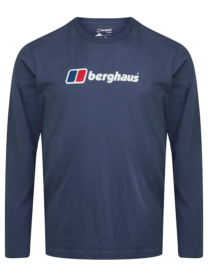 BERGHAUS BIG CORP LOGO LS T SHIRT AM PUR/PUR