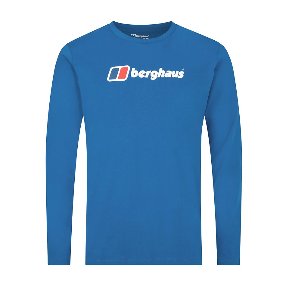 Men's Berghaus Large Logo Long Sleeve T-Shirt - Blue