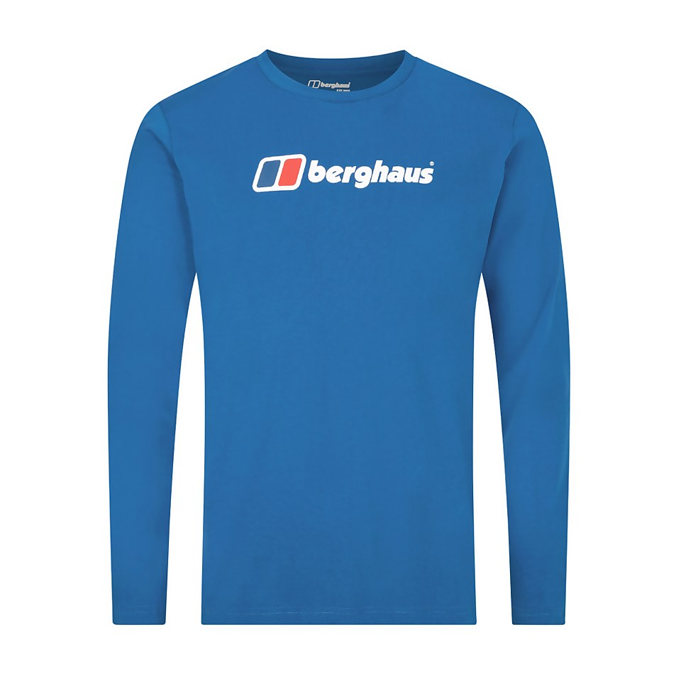 Men's Berghaus Large Logo Long Sleeve T-Shirt - Blue