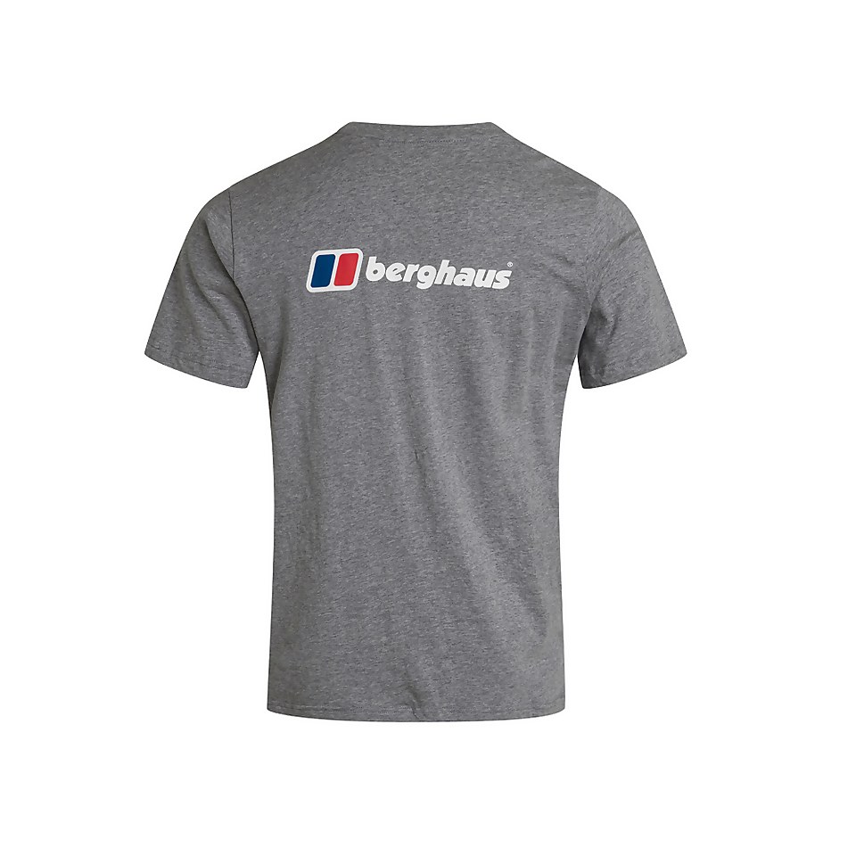 Men's Front & Back Logo Tee - Dark Grey