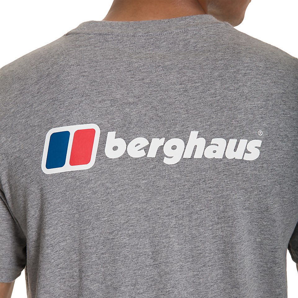Men's Front & Back Logo Tee - Dark Grey