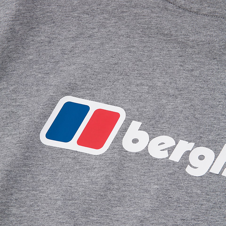 Men's Front & Back Logo Tee - Dark Grey
