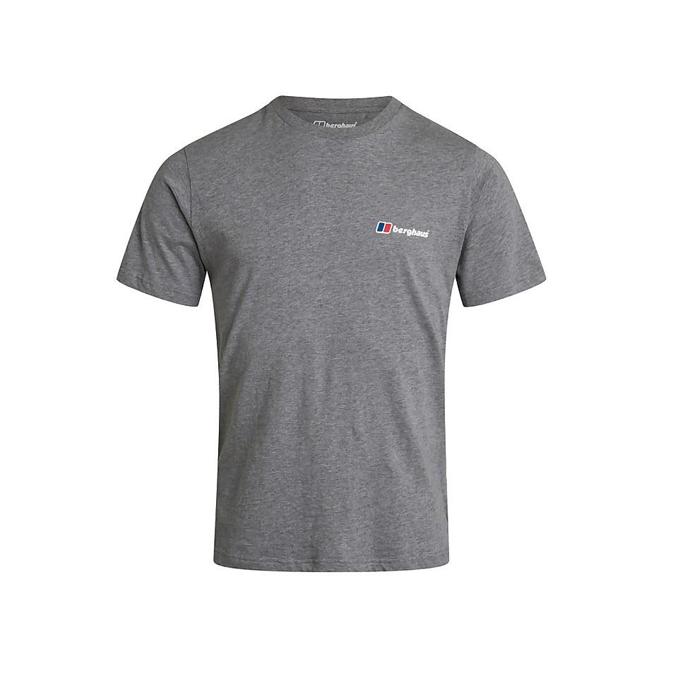 Men's Front & Back Logo Tee - Dark Grey