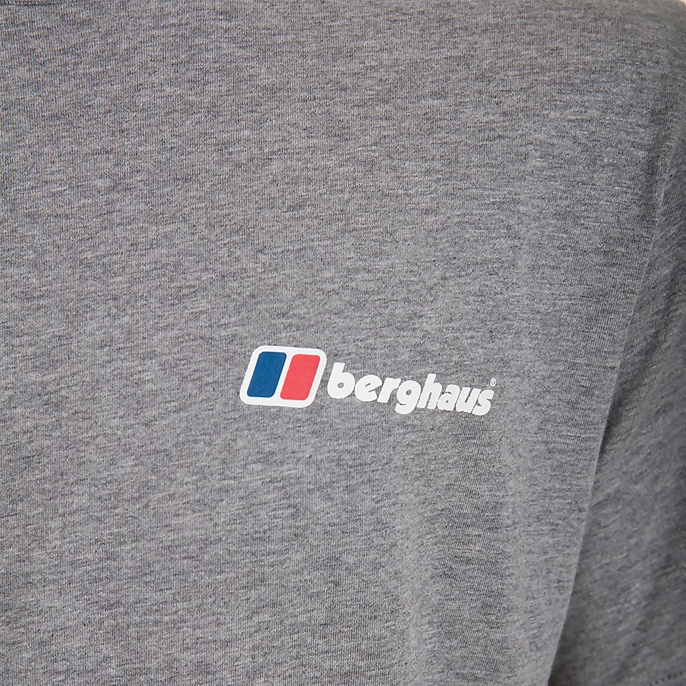 Men's Front & Back Logo Tee - Dark Grey