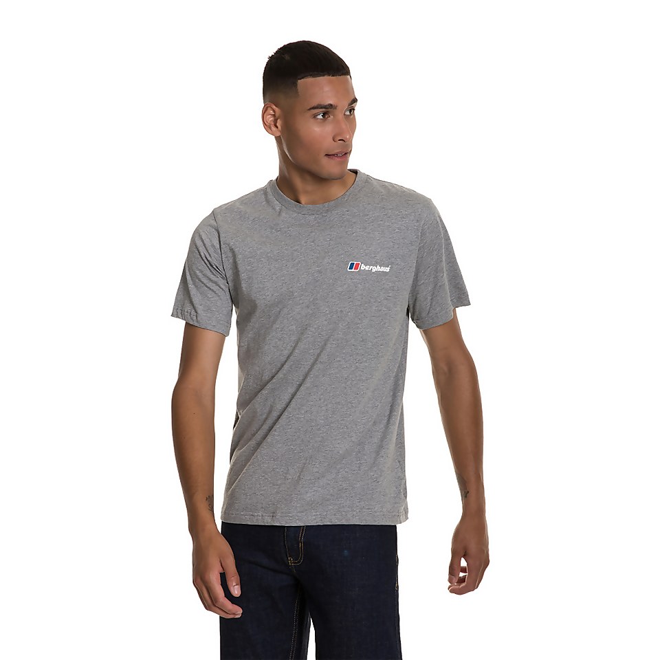Men's Front & Back Logo Tee - Dark Grey