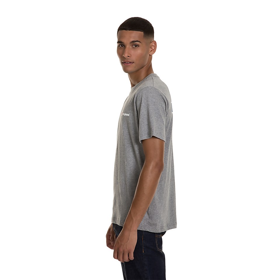 Men's Front & Back Logo Tee - Dark Grey