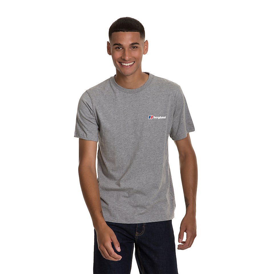 Men's Front & Back Logo Tee - Dark Grey