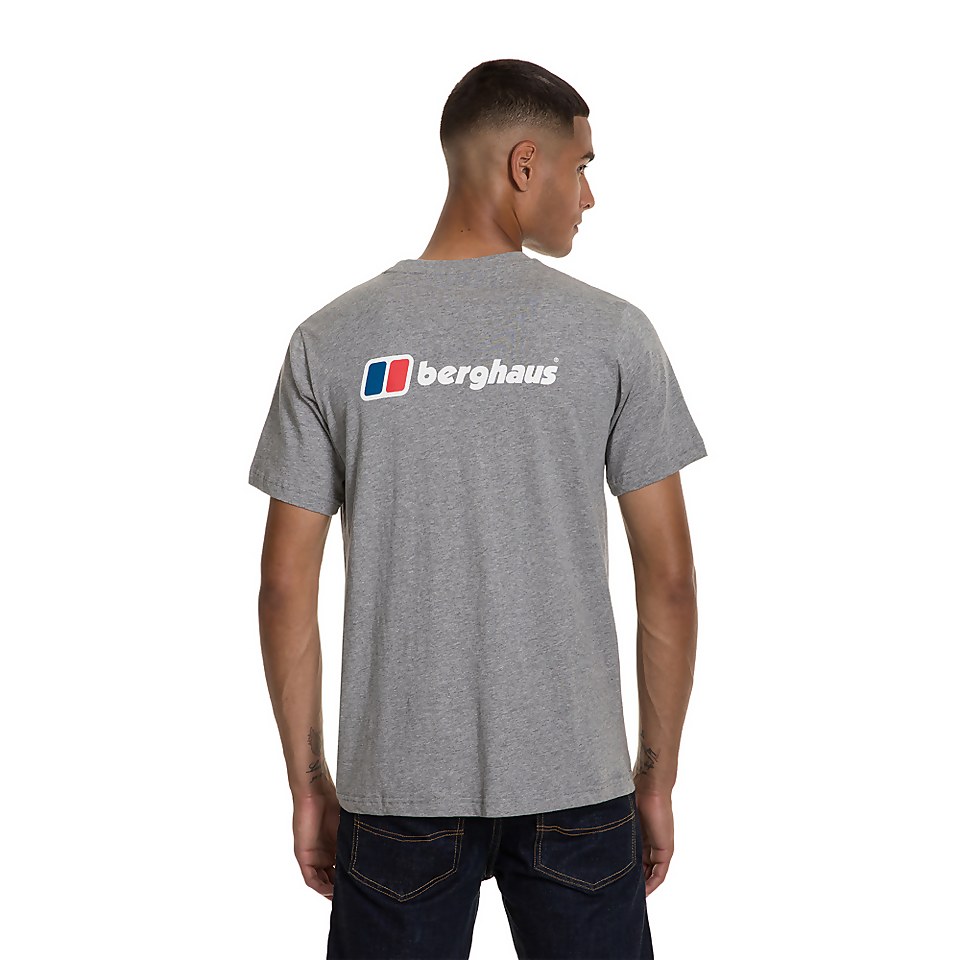 Men's Front & Back Logo Tee - Dark Grey