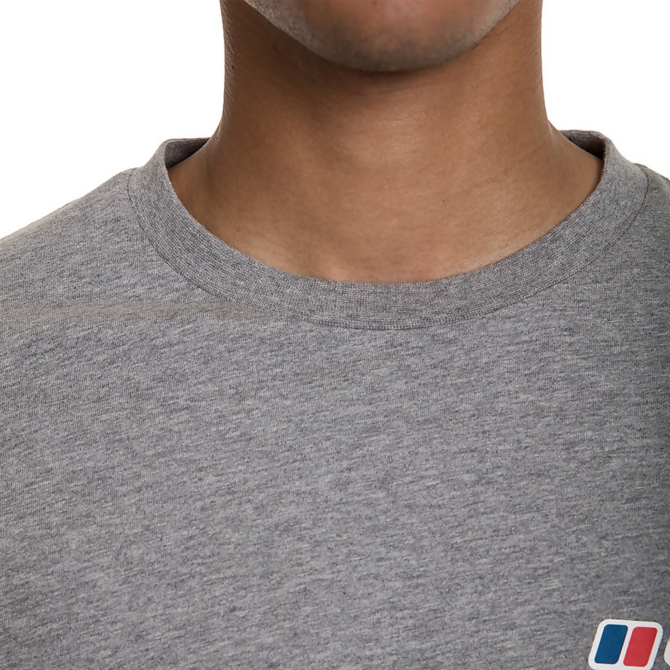 Men's Front & Back Logo Tee - Dark Grey