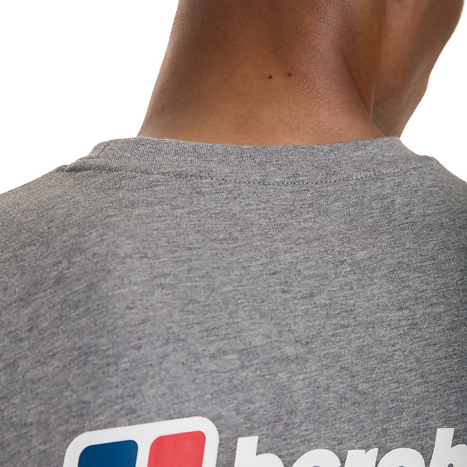 Men's Front & Back Logo Tee - Dark Grey