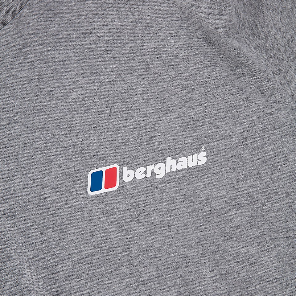 Men's Front & Back Logo Tee - Dark Grey