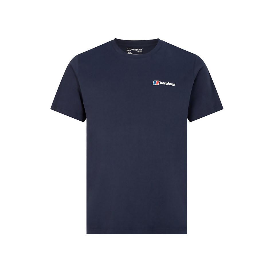 Men's Front & Back Logo T Shirt - Dark Blue