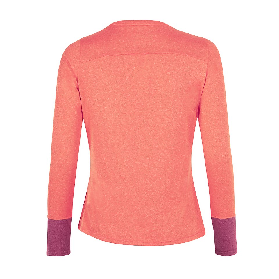 Women's Explorer Tech Tee Long Sleeve Crew - Pink