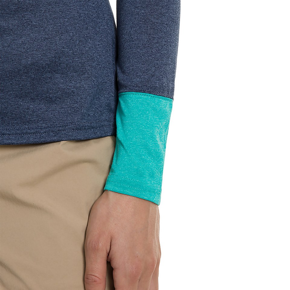 Women's Explorer Tech Tee Long Sleeve Crew - Blue
