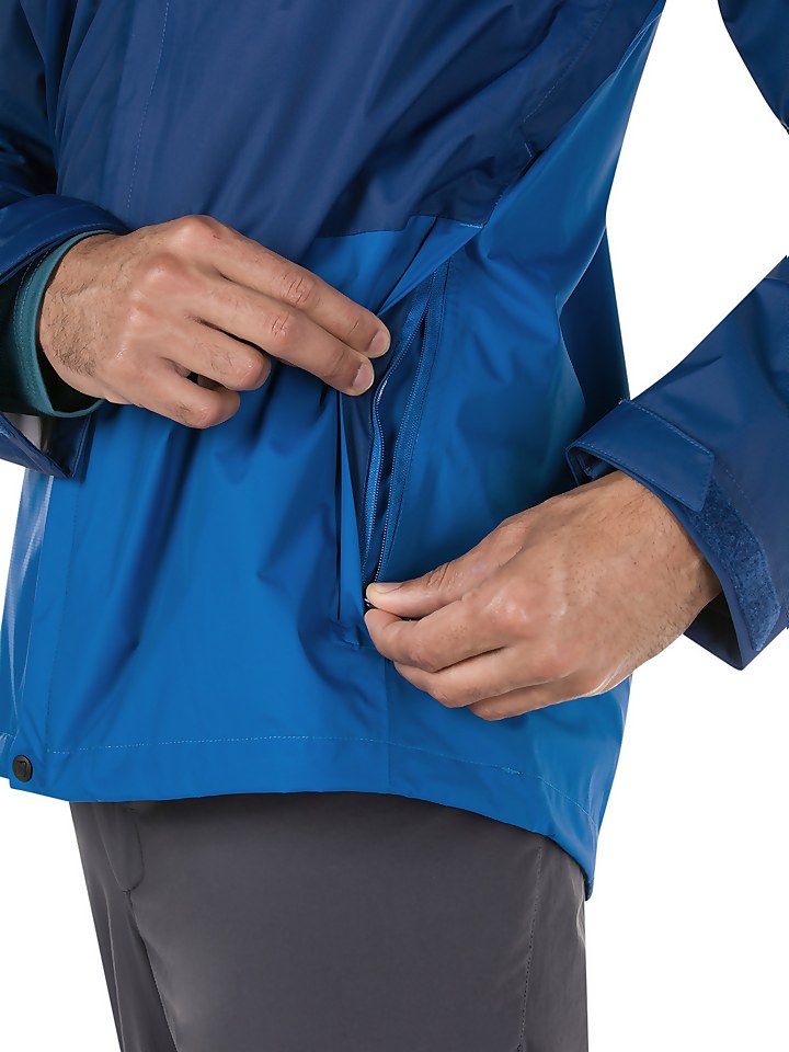 Men's Deluge Vented Waterproof Jacket - Blue