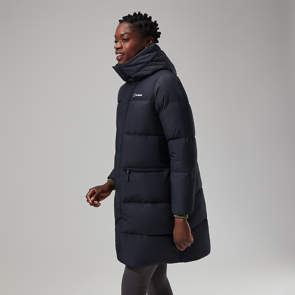 Combust Reflect Lange Jacke für Damen - Schwarz