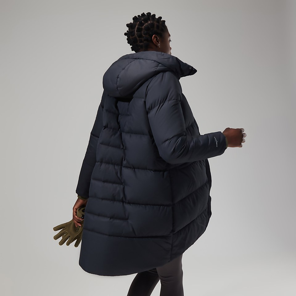 Combust Reflect Lange Jacke für Damen - Schwarz