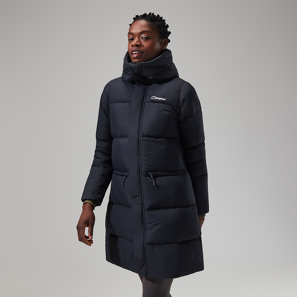 Combust Reflect Lange Jacke für Damen - Schwarz