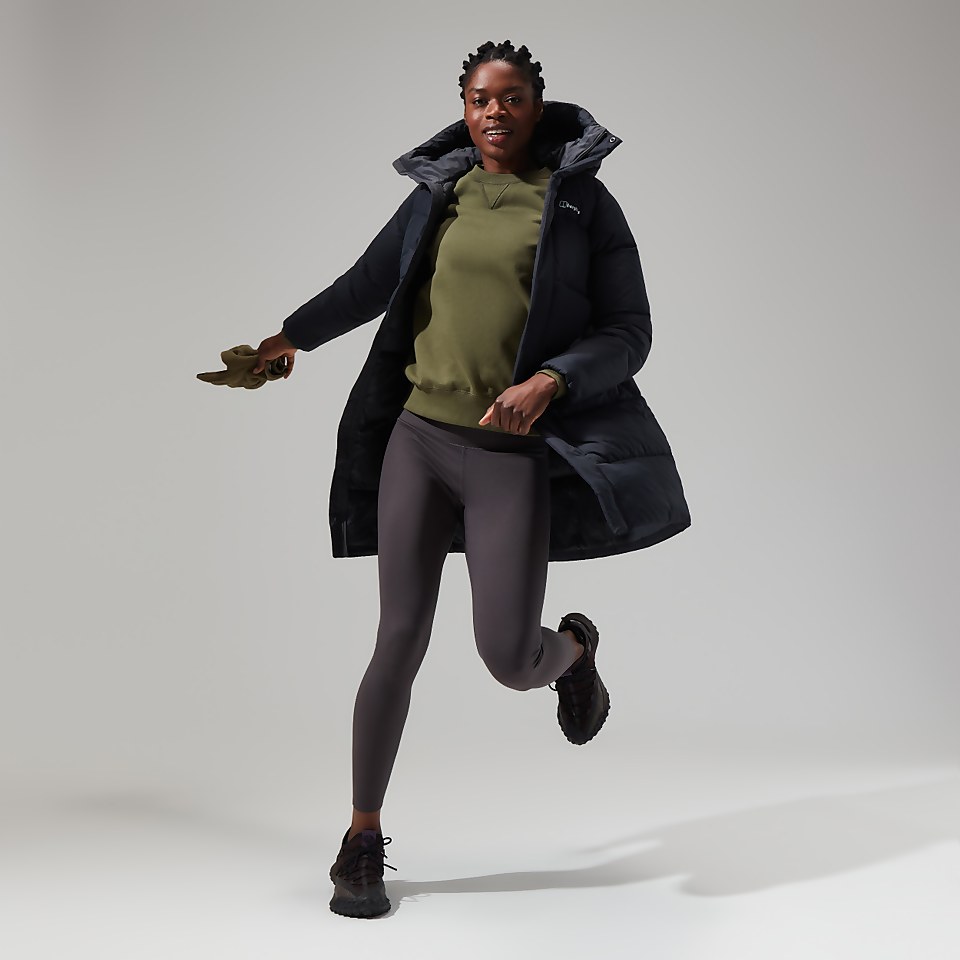 Combust Reflect Lange Jacke für Damen - Schwarz