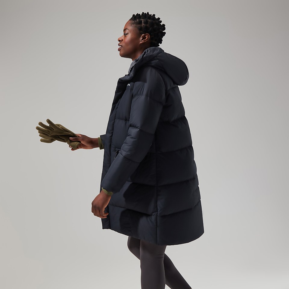 Combust Reflect Lange Jacke für Damen - Schwarz