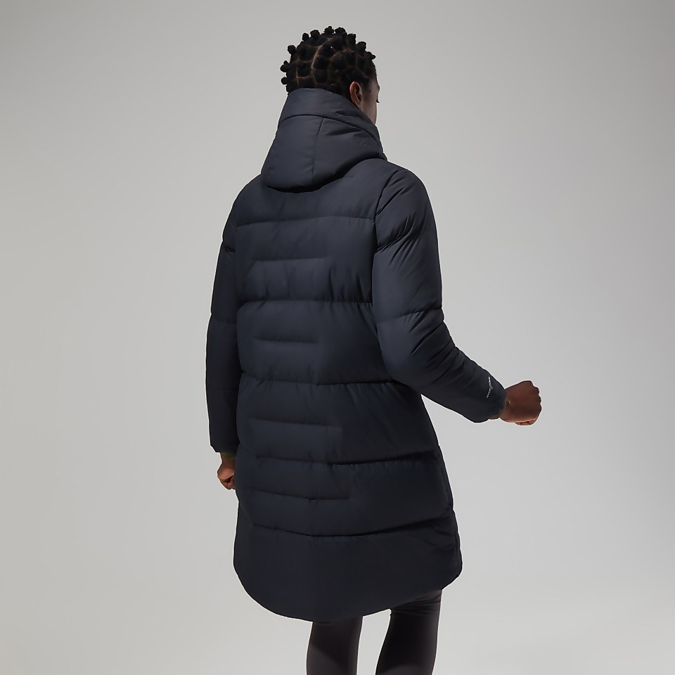 Combust Reflect Lange Jacke für Damen - Schwarz