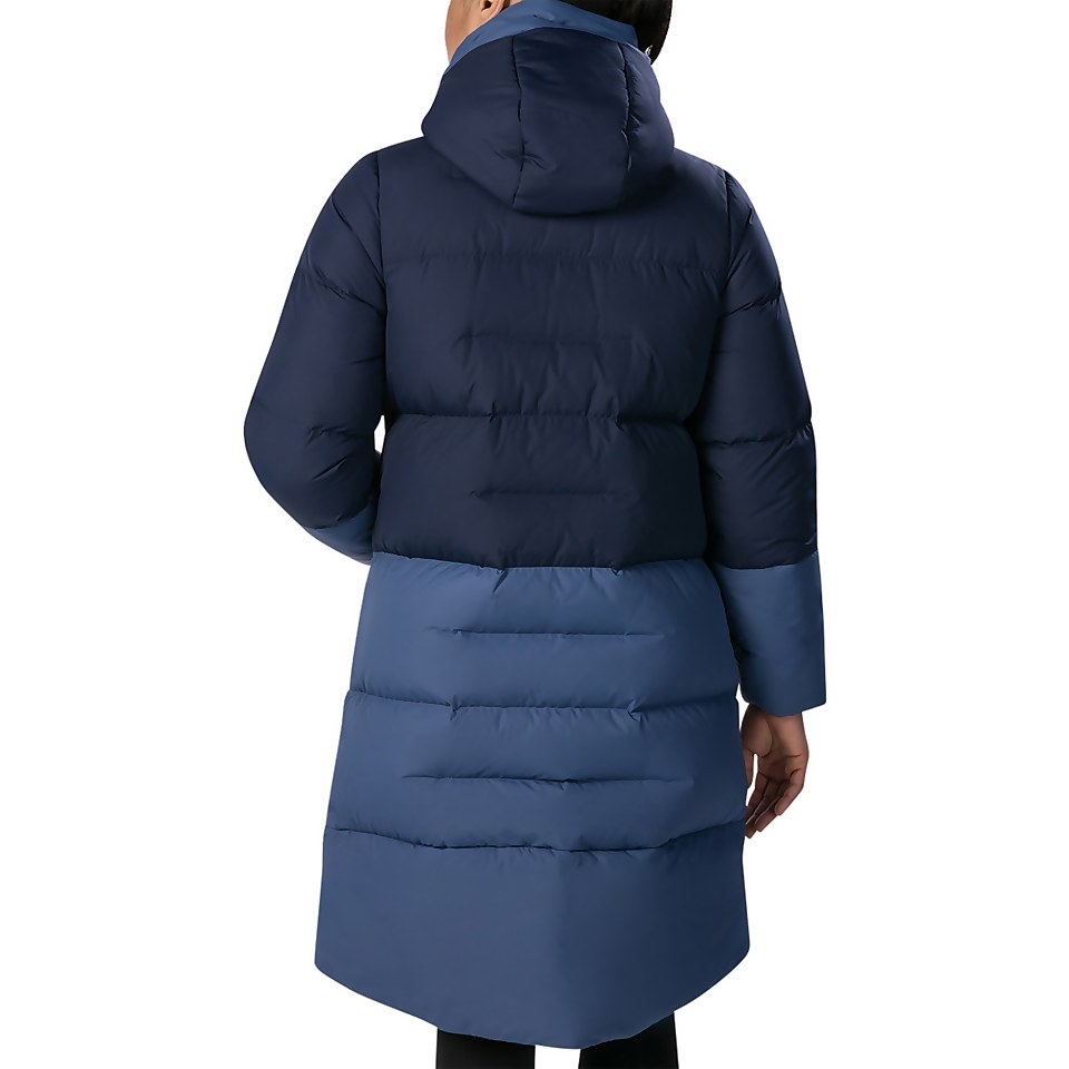Women's Combust Reflect Long Down Insulated Jacket - Blue