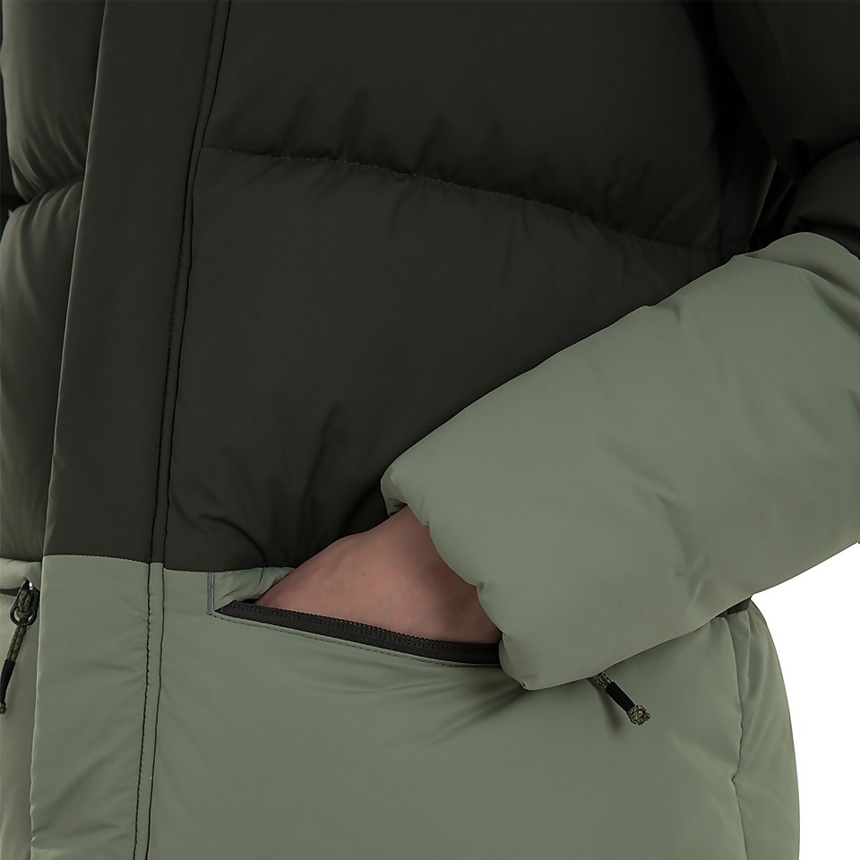 Women's Combust Reflect Long Down Insulated Jacket - Green