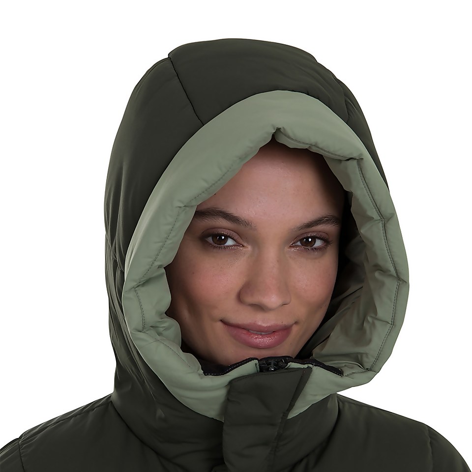 Women's Combust Reflect Long Down Insulated Jacket - Green