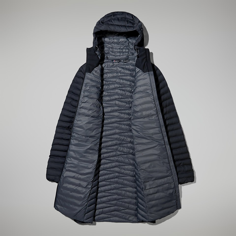 Nula Micro Long Jacken für Damen - Schwarz