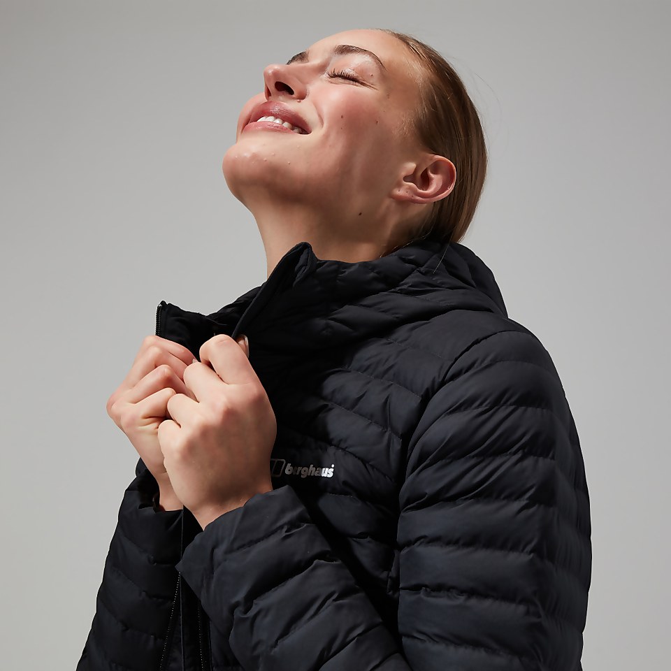 Nula Micro Long Jacken für Damen - Schwarz