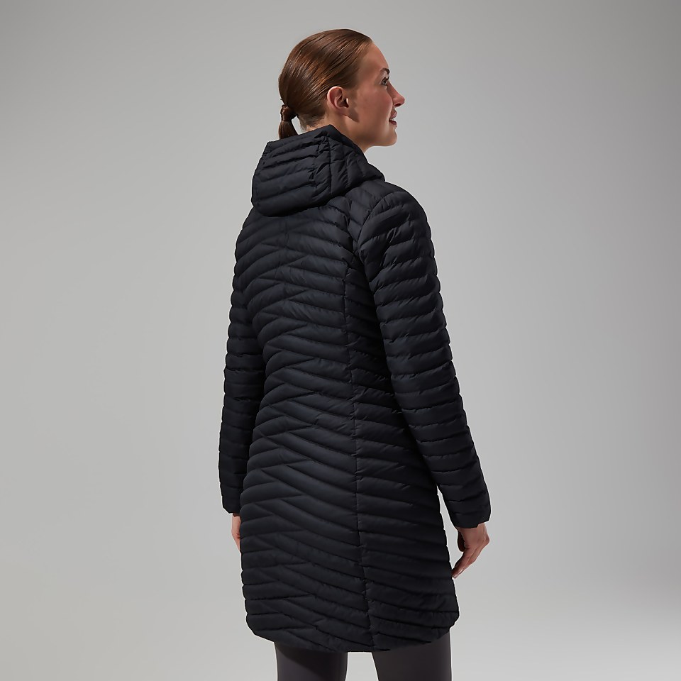 Nula Micro Long Jacken für Damen - Schwarz