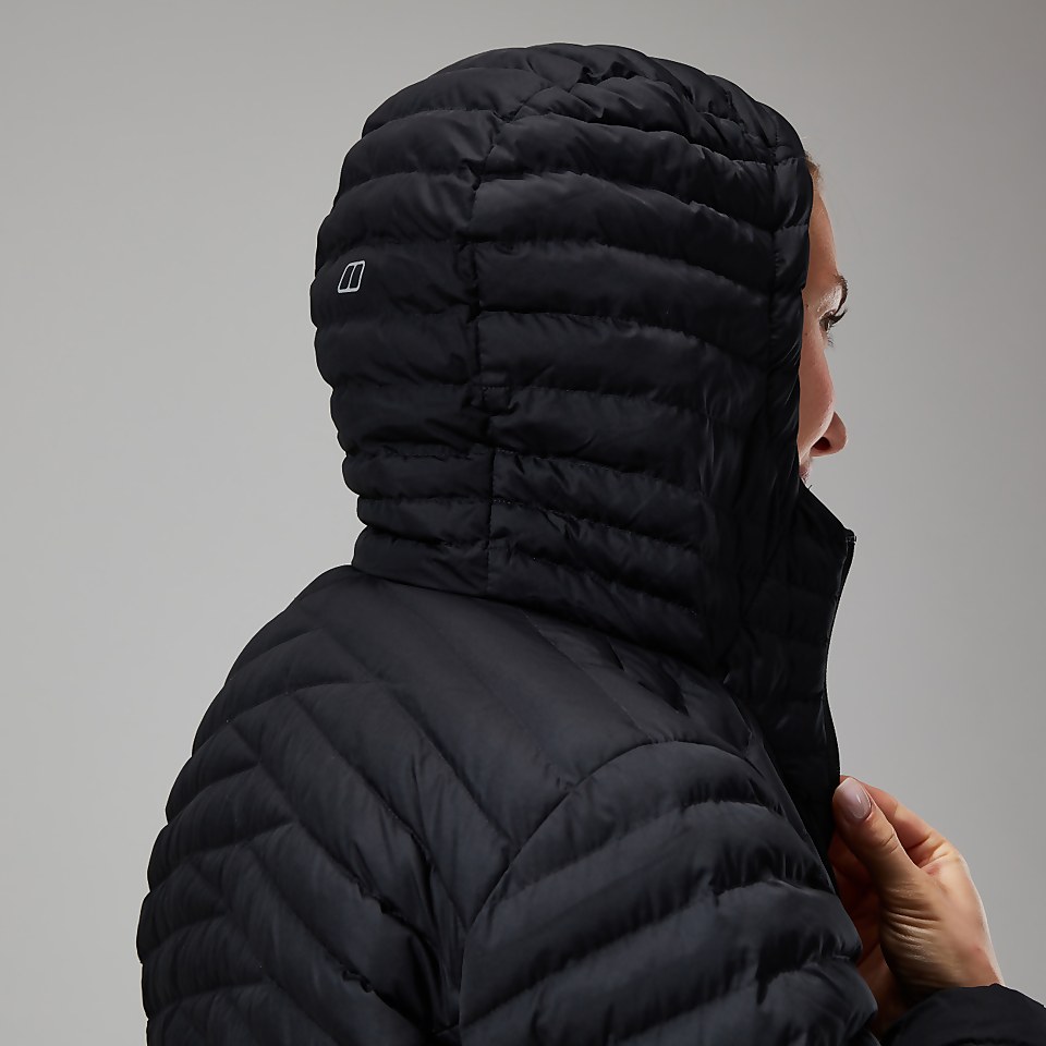 Nula Micro Long Jacken für Damen - Schwarz