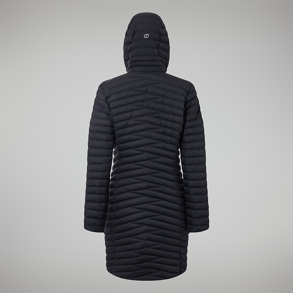 Nula Micro Long Jacken für Damen - Schwarz