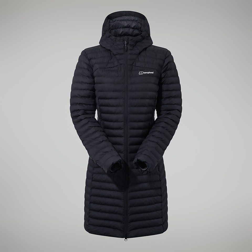 Nula Micro Long Jacken für Damen - Schwarz