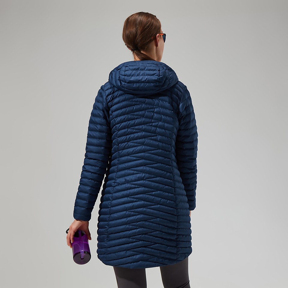 Women's Nula Micro Jacket Long - Dark Blue