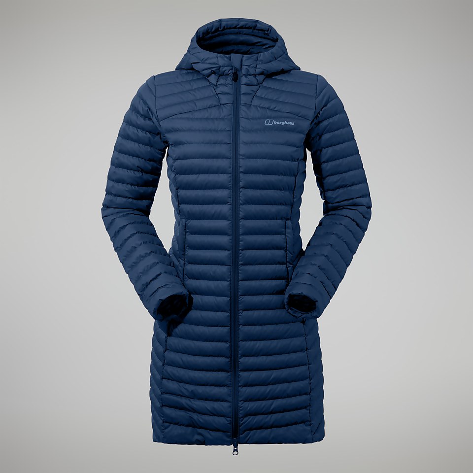 Nula Micro Long Jacken für Damen - Dunkelblau