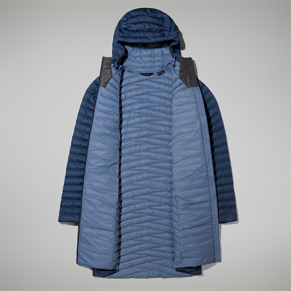 Women's Nula Micro Jacket Long - Dark Blue