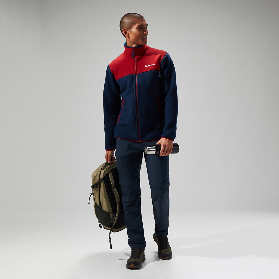 Men's Syker Jacket - Dark Blue/Dark Red