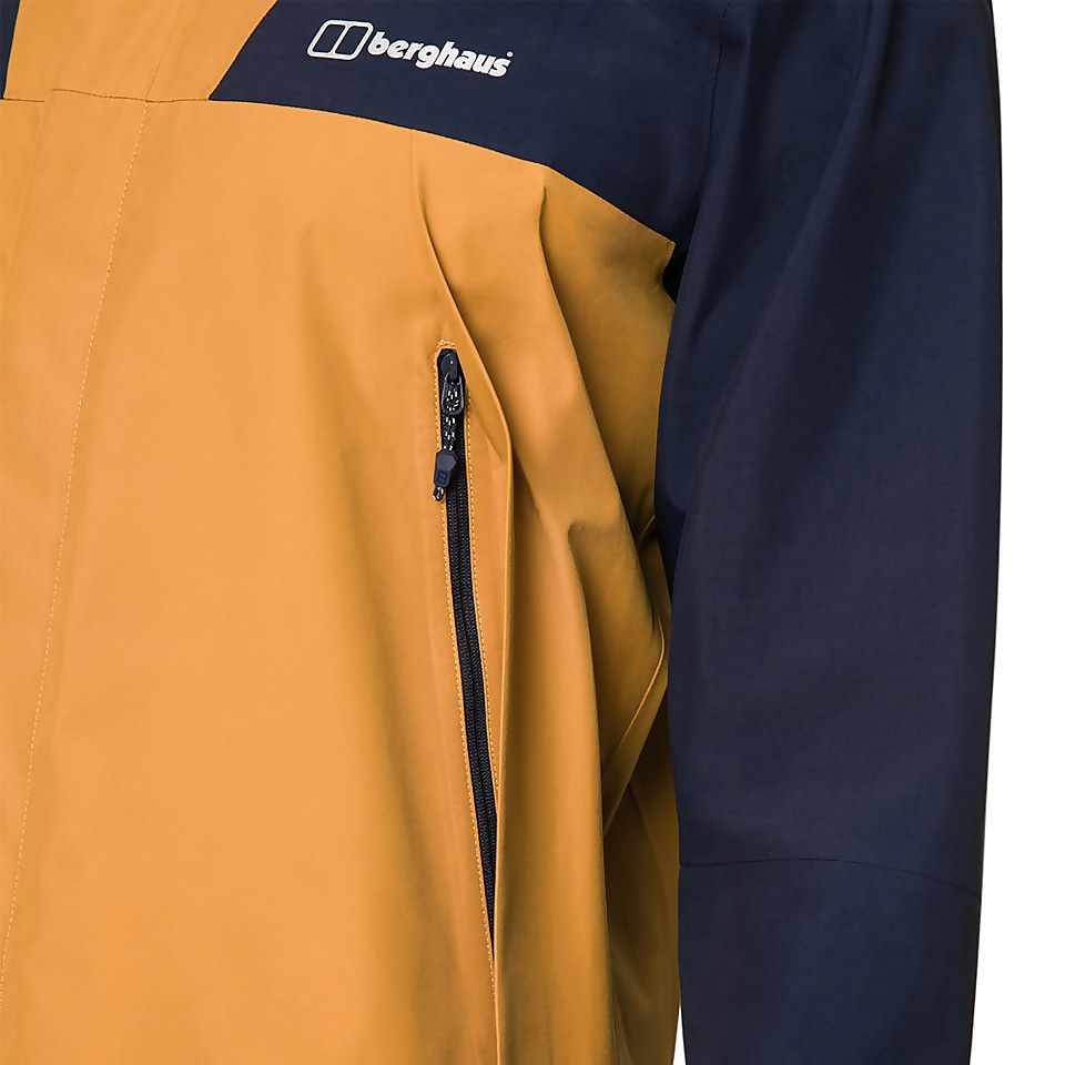 Men's Athunder Gore-tex Waterproof Jacket - Yellow / Dark Blue