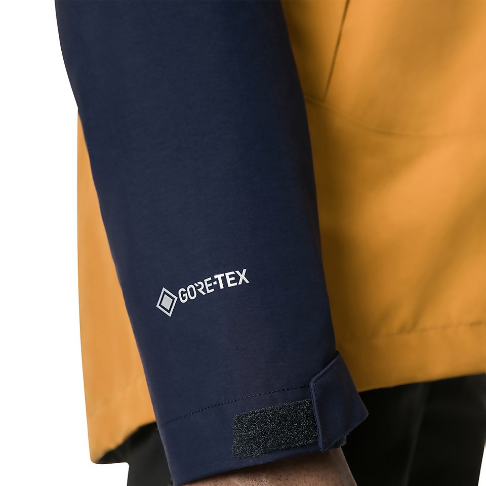 Men's Athunder Gore-tex Waterproof Jacket - Yellow / Dark Blue