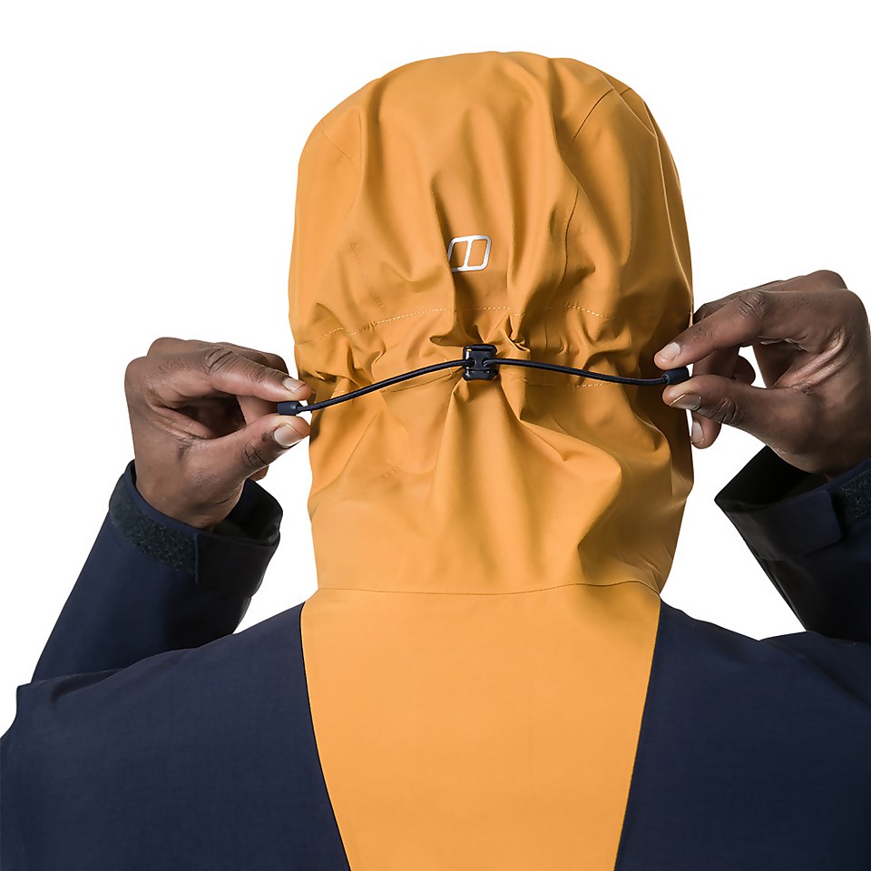 Men's Athunder Gore-tex Waterproof Jacket - Yellow / Dark Blue