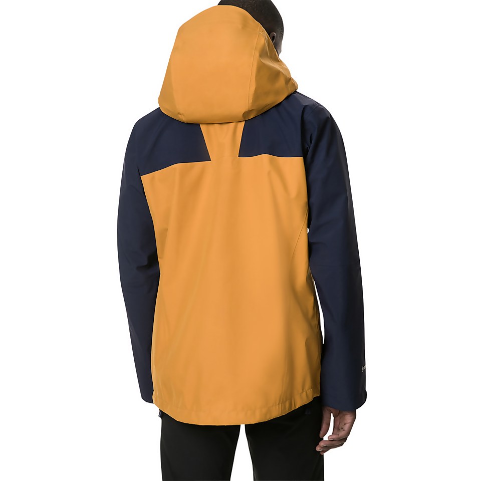 Men's Athunder Gore-tex Waterproof Jacket - Yellow / Dark Blue