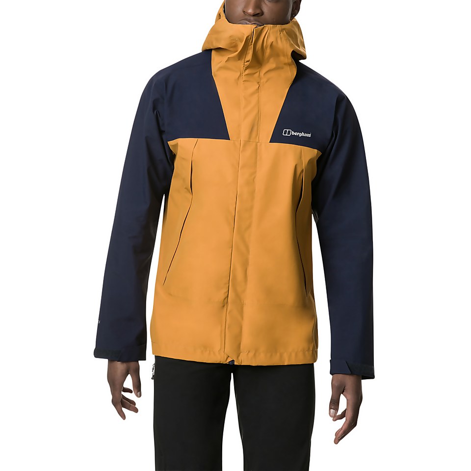 Men's Athunder Gore-tex Waterproof Jacket - Yellow / Dark Blue