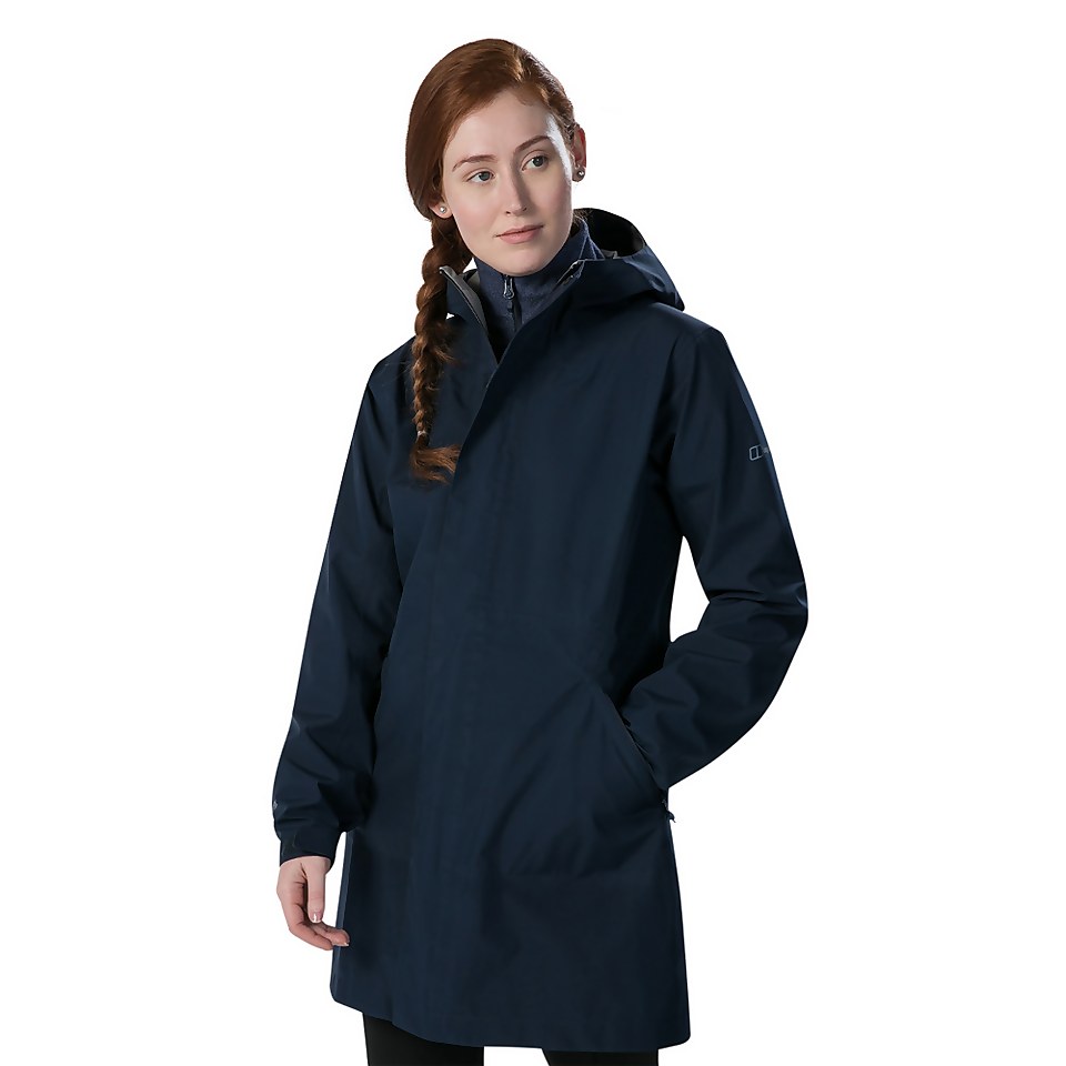 Women's Limosa Long Waterproof Jacket - Blue