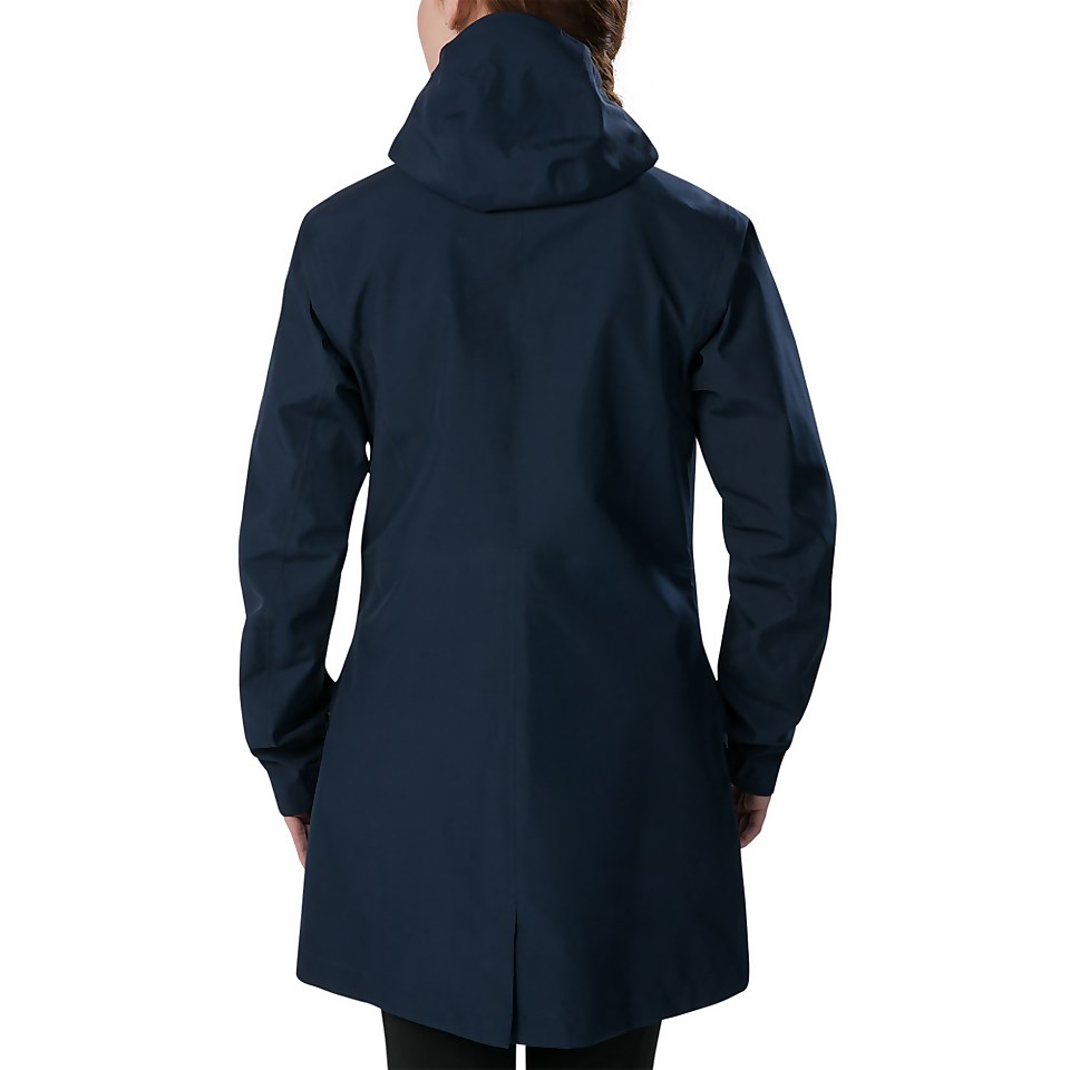 Women's Limosa Long Waterproof Jacket - Blue