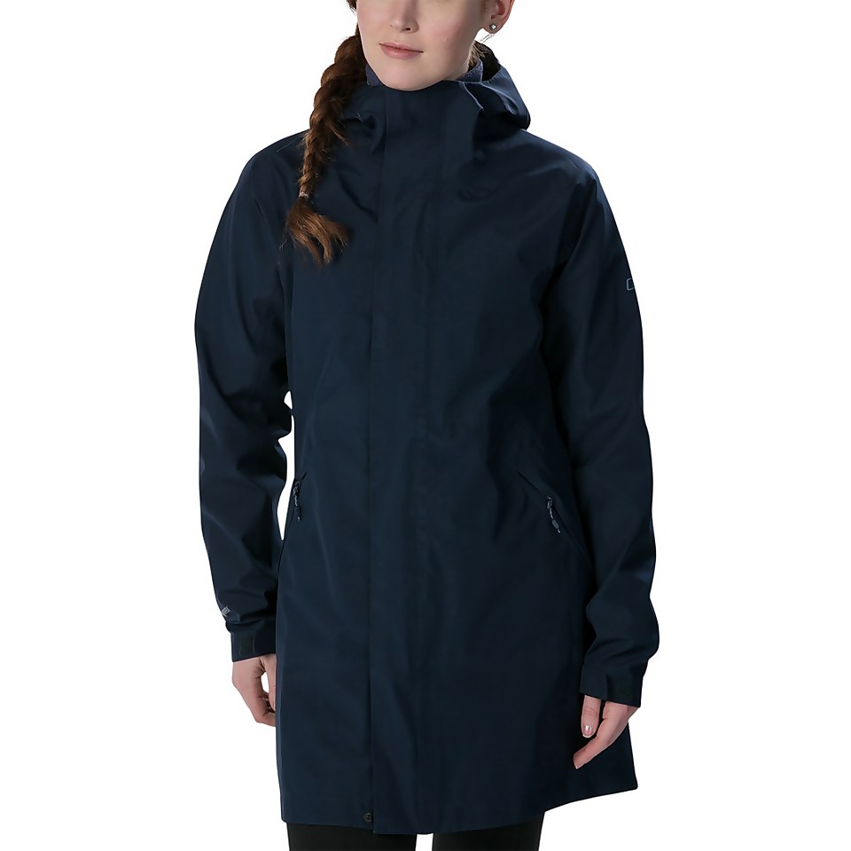 Women's Limosa Long Waterproof Jacket - Blue